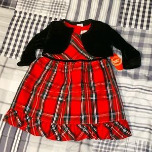 NWT Holiday sleeveless toddler dress